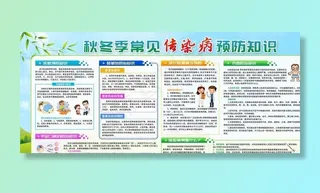 秋冬预防传染病图片