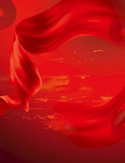 丝带红色背景图图片