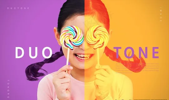 韩系撞色风促销海报图片背景下载