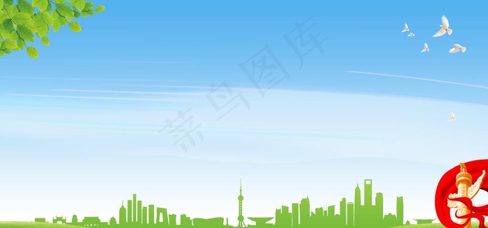 蓝天草地图片