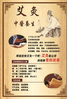 中医养生艾灸图片