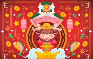 牛年 牛年海报图片