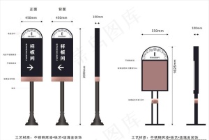 欧式导视牌图片