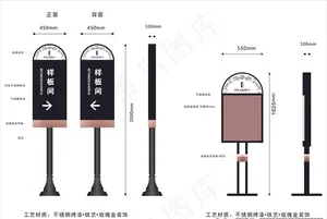 欧式导视牌图片