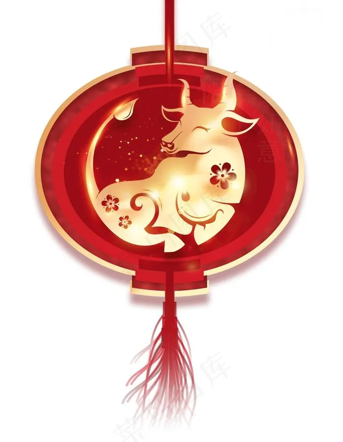 2020年牛年元素图片(1920X2560(DPI:300))psd模版下载