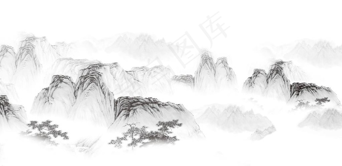 水墨山图片
