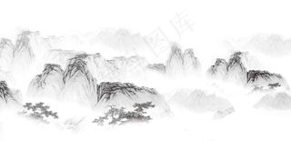 水墨山图片