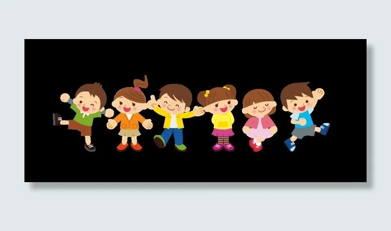 可爱卡通人物图片psd模版下载