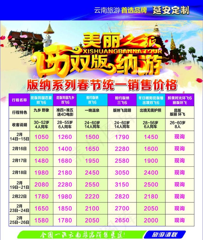 西双版纳图片cdr矢量模版下载