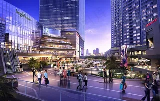 建筑 夜景 城市 商场 效果图图片