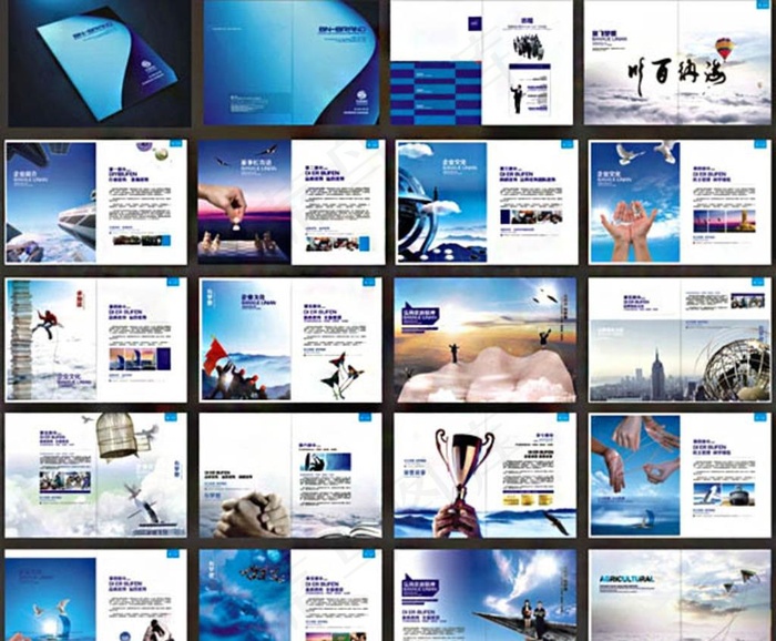 全套企业画册图片