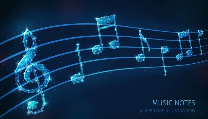 音乐背景图片ai矢量模版下载