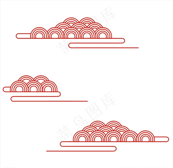 祥云素材 祥云背景中式祥云底纹图片