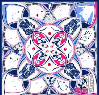 方巾   大牌   数码印花图片