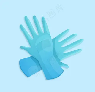 矢量防护手套图片