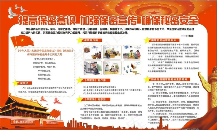 保密宣传月图片(1620X1020)cdr矢量模版下载