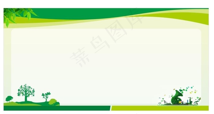 绿色背景图片cdr矢量模版下载