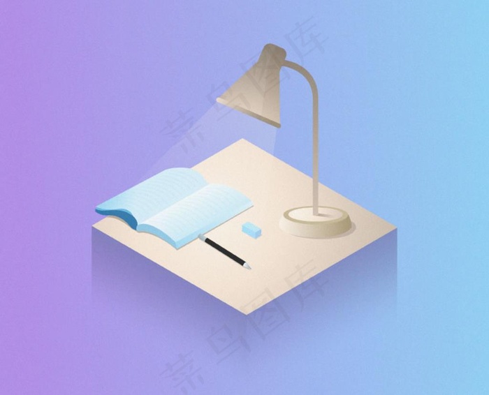 台灯读书图片