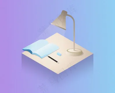 台灯读书图片