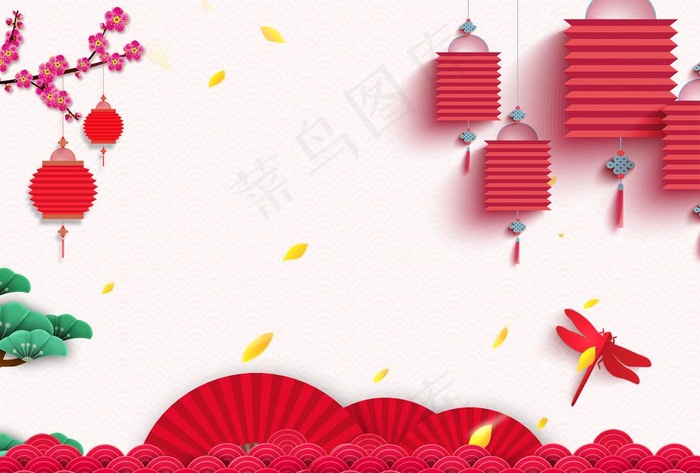 卡通背景图片(3508X2480(DPI:300))psd模版下载