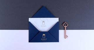 高端信封信纸贴图样机图片