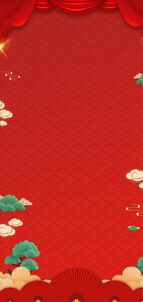 中国风展架图片cdr矢量模版下载