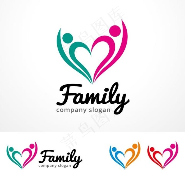 亲子活动家庭聚会logo标志图片