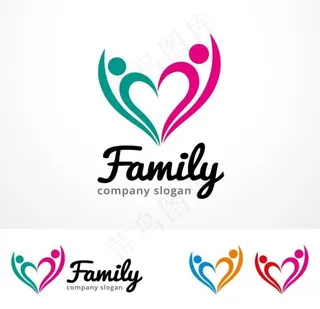 亲子活动家庭聚会logo标志图片