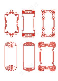 复古中式方框图片