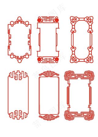 复古中式方框图片