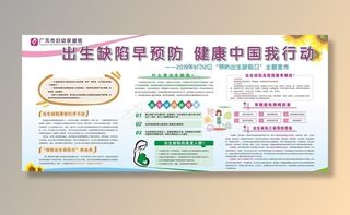 出生缺陷展板图片