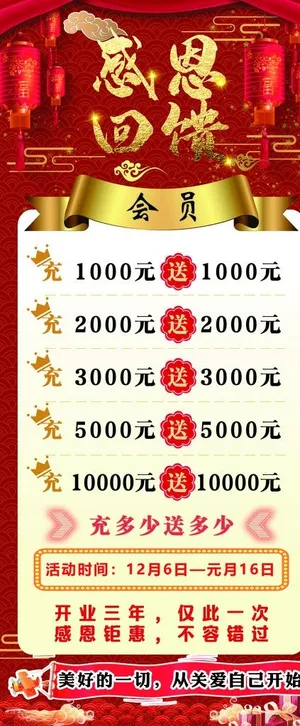 感恩回馈展架图片