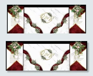 红白色婚礼设计图片