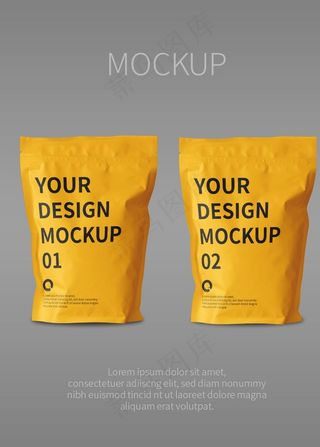 零食袋包装样机图片
