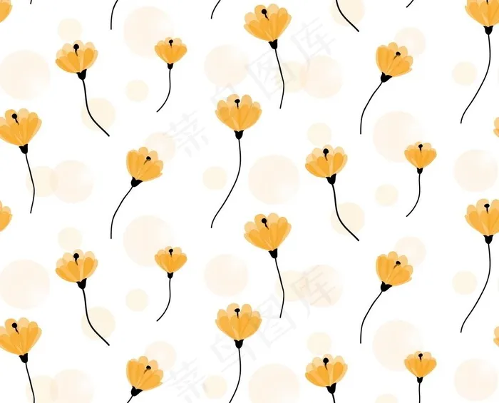 小清新小碎花图片eps,ai矢量模版下载