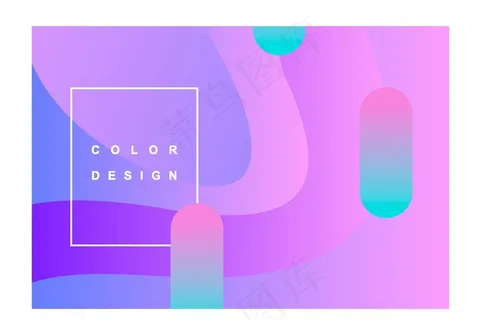 圆角矩形渐变背景图片