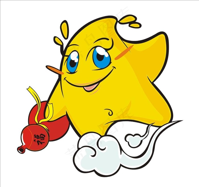 星星卡通图案图片cdr矢量模版下载