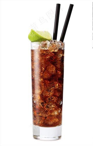 冰柠檬可乐饮品图片