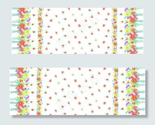 花边双边花图片