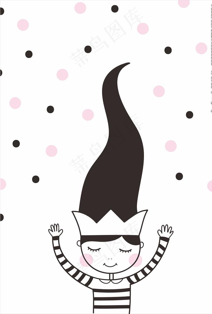 小清新涂鸦卡通插画图片