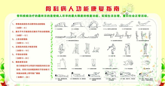 骨科病人功能康复指南图片
