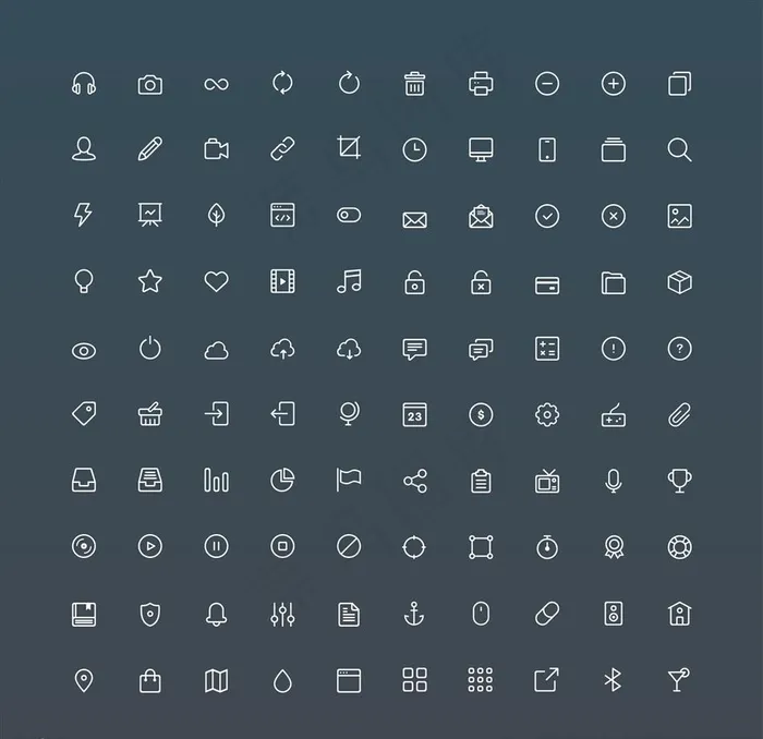 icon图标图片psd模版下载