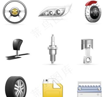 汽车零件图标图片