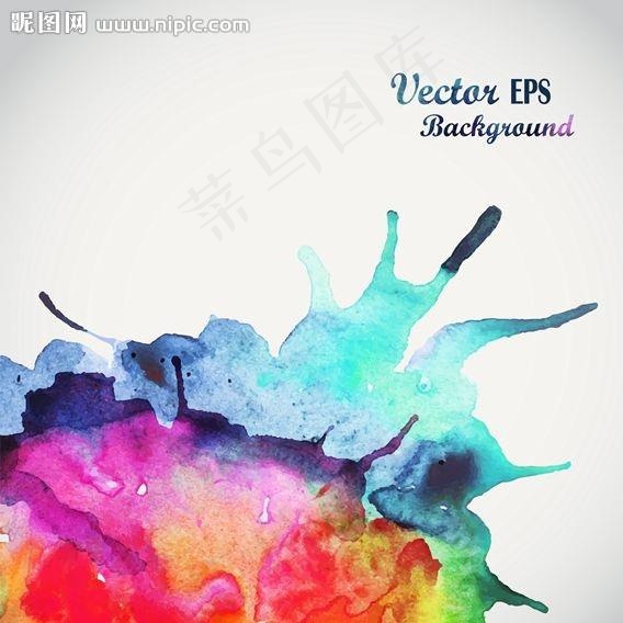 水墨风格背景图片eps,ai矢量模版下载