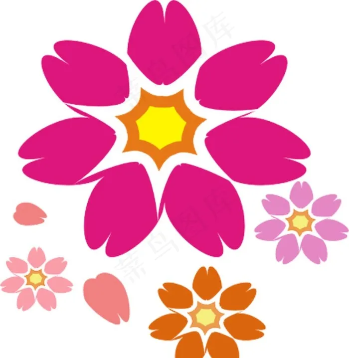 失量小碎花图片cdr矢量模版下载