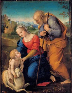 神圣家族和羔羊图片