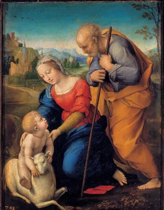 神圣家族和羔羊图片