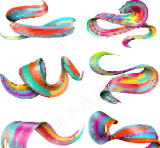 动感彩色线条图片