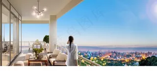 地产 阳台 城市图片