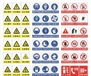 安全警示标志图片